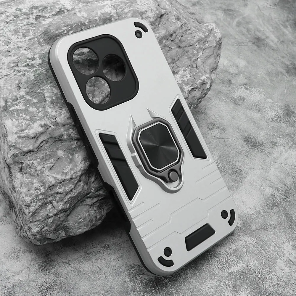 Futrola Square ring za Honor 600 Lite siva