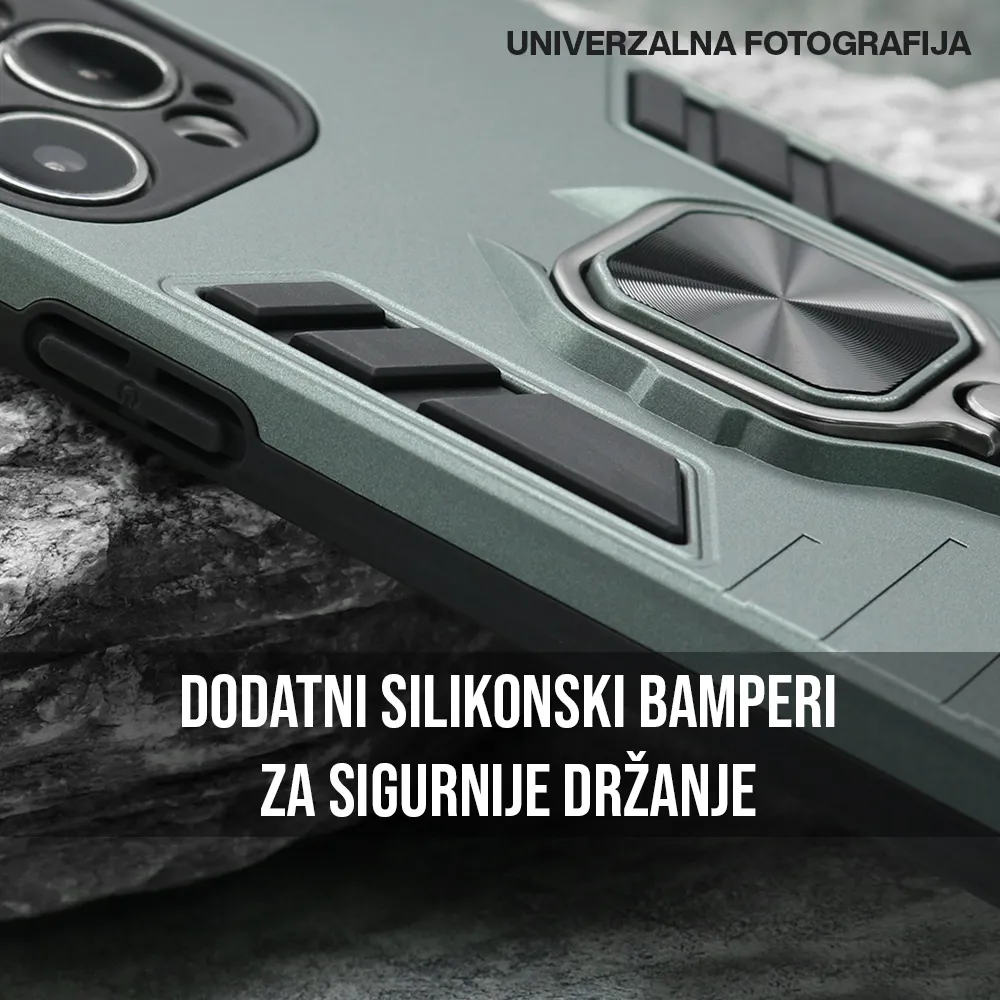 Futrola Square ring za Honor 600 Pro crna