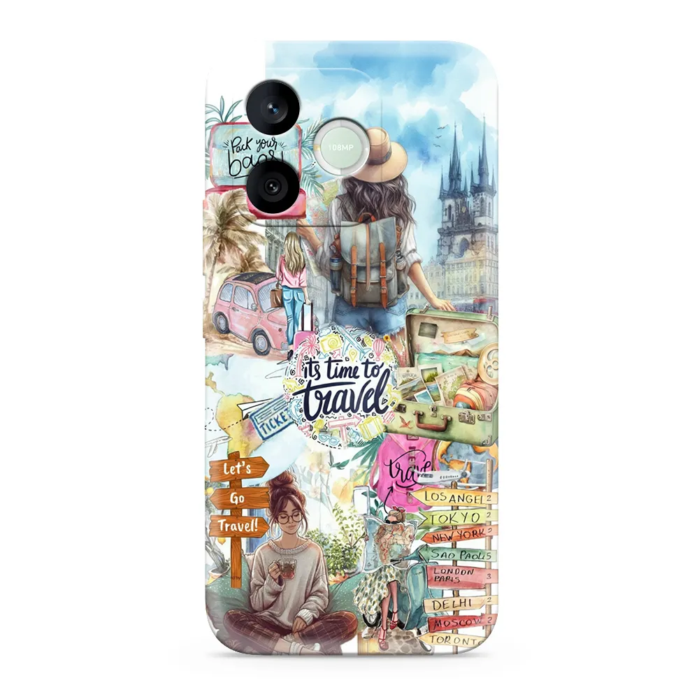 Futrola ULTRA TANKI PRINT CLEAR za Honor 600 Lite SP031