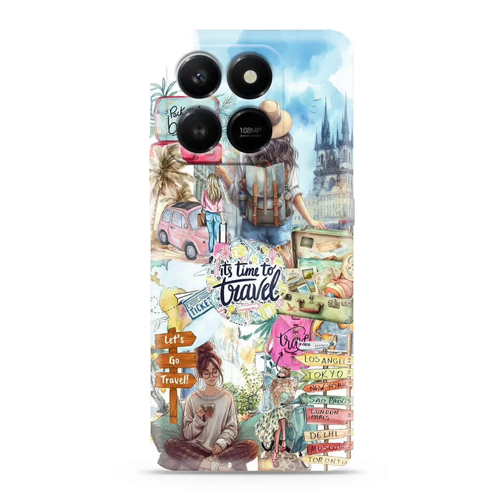 Futrola ULTRA TANKI PRINT CLEAR za Honor X7d SP031