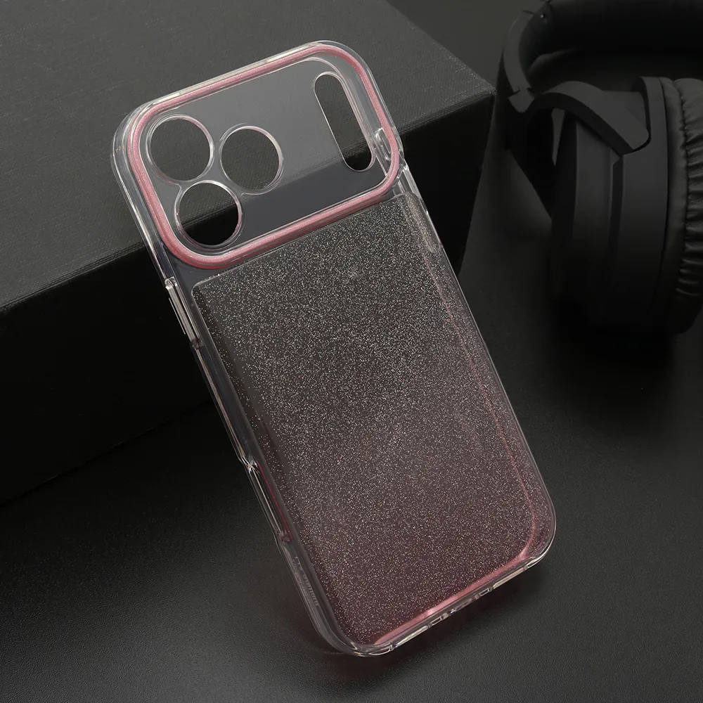 Futrola OMBRE GLITTER za iPhone 17 Pro Max (6.9) roze