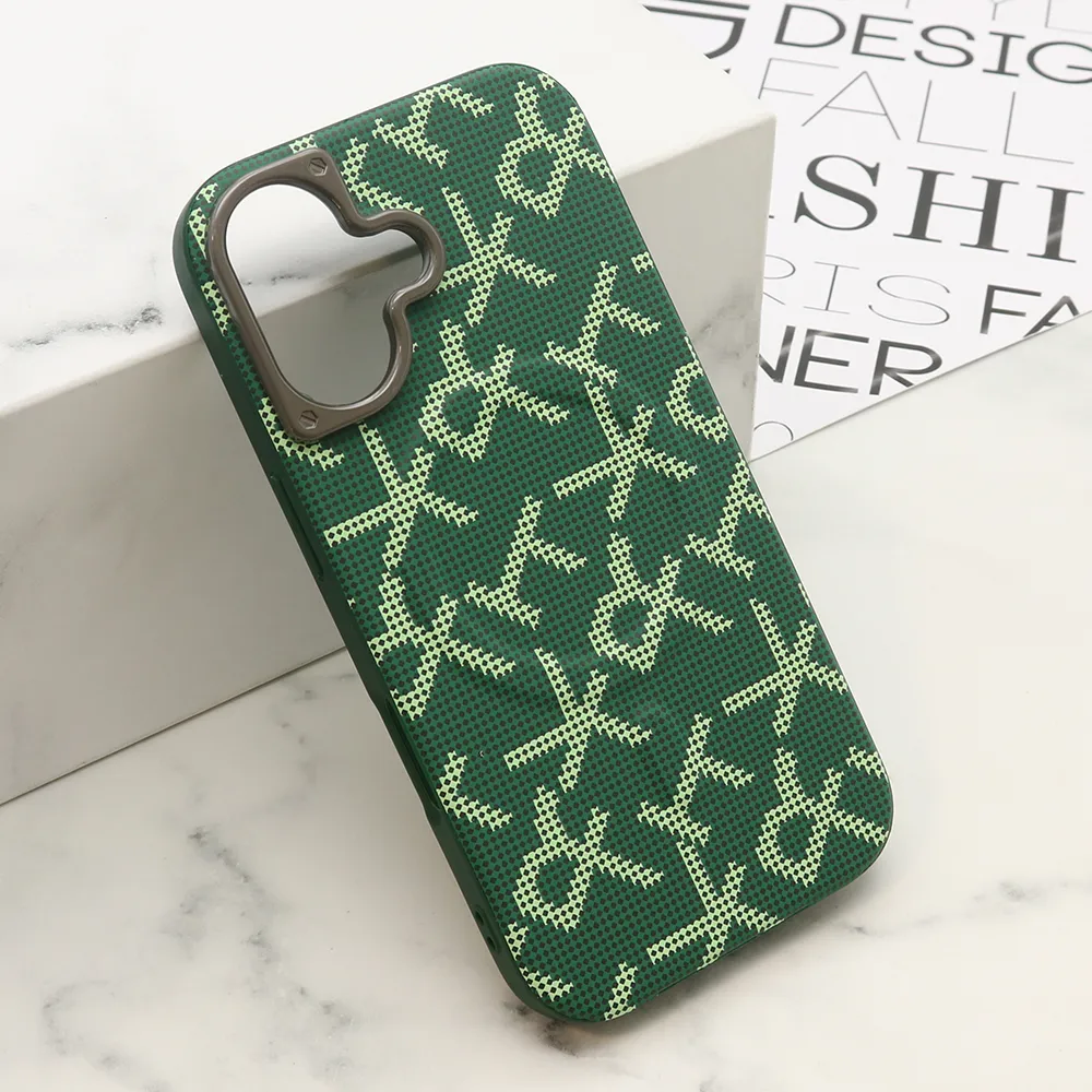 Futrola MONOGRAM MagSafe za iPhone 16 (6.1) zelena
