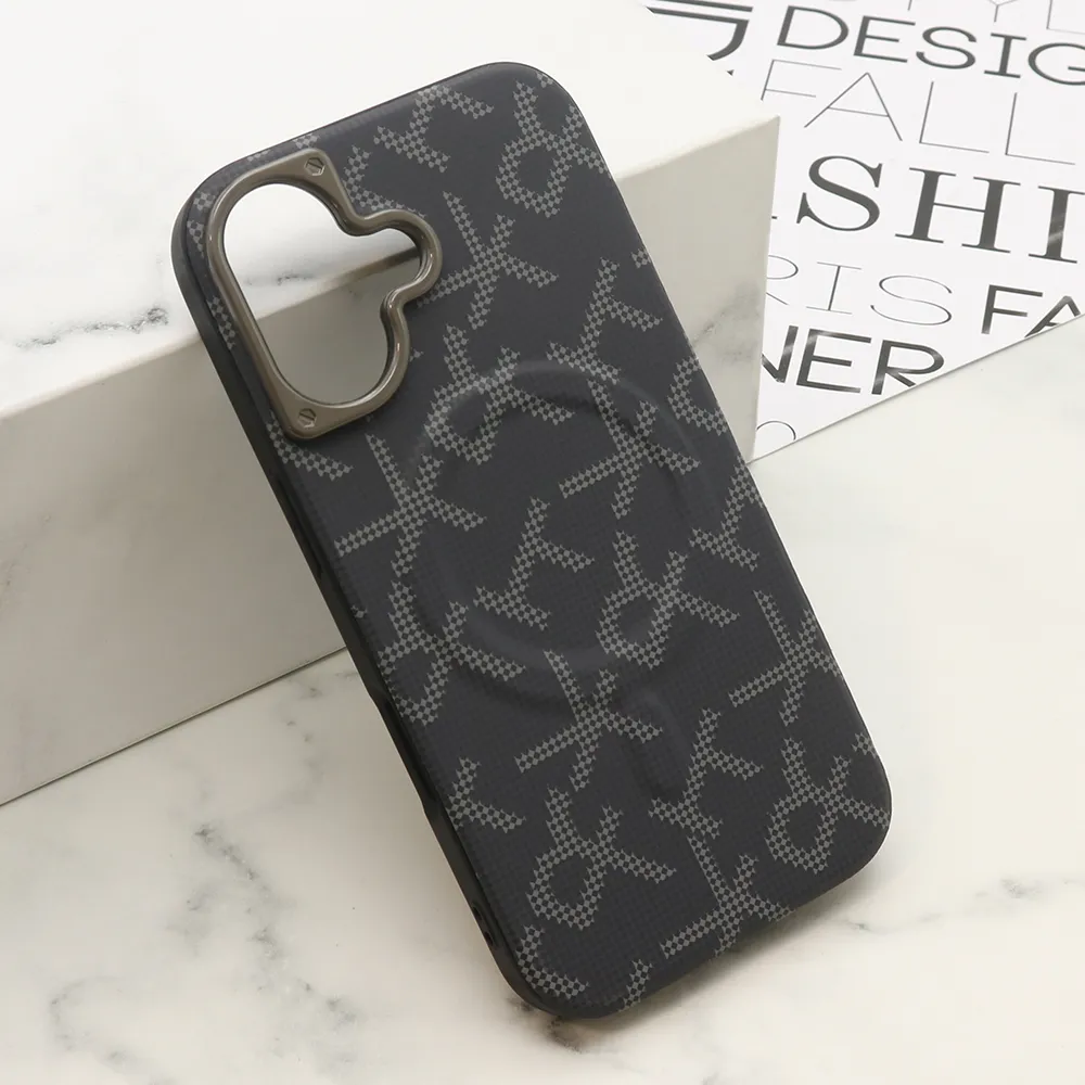 Futrola MONOGRAM MagSafe za iPhone 16 (6.1) crna