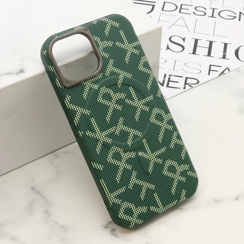 Futrola MONOGRAM MagSafe za iPhone 15 (6.1) zelena