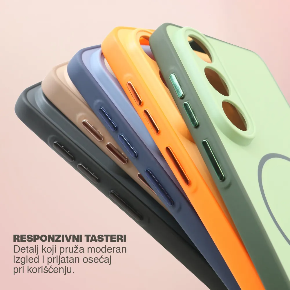 Futrola MagSafe MATTE LINE za Honor Magic 8 lite crna