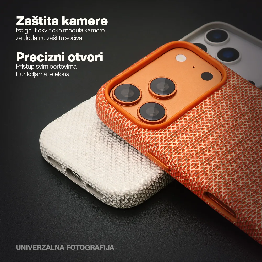 Futrola WOVEN TOUCH MagSafe za iPhone 17 Pro Max (6.9) siva