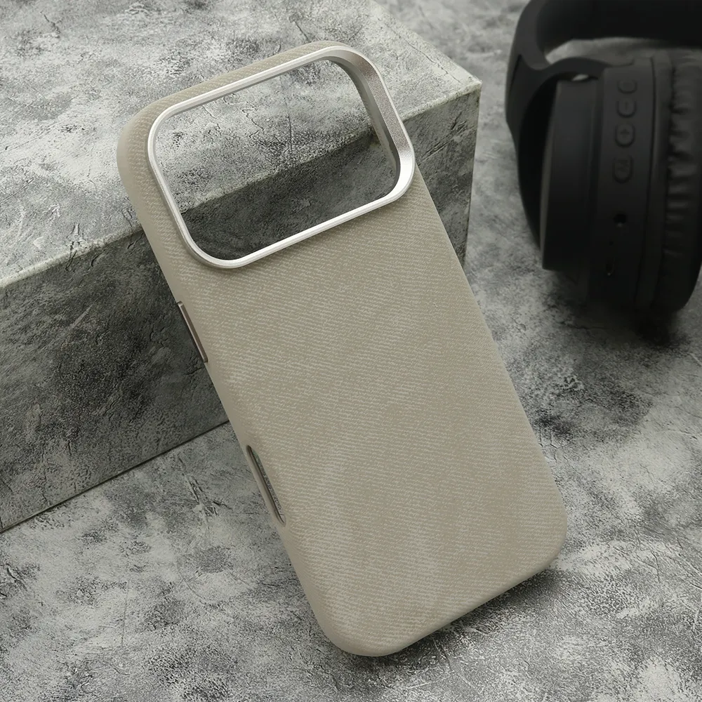 Futrola PRESTIGE LEATHER MagSafe za iPhone 17 Pro (6.3)/iPhone 18 Pro (6.3) siva