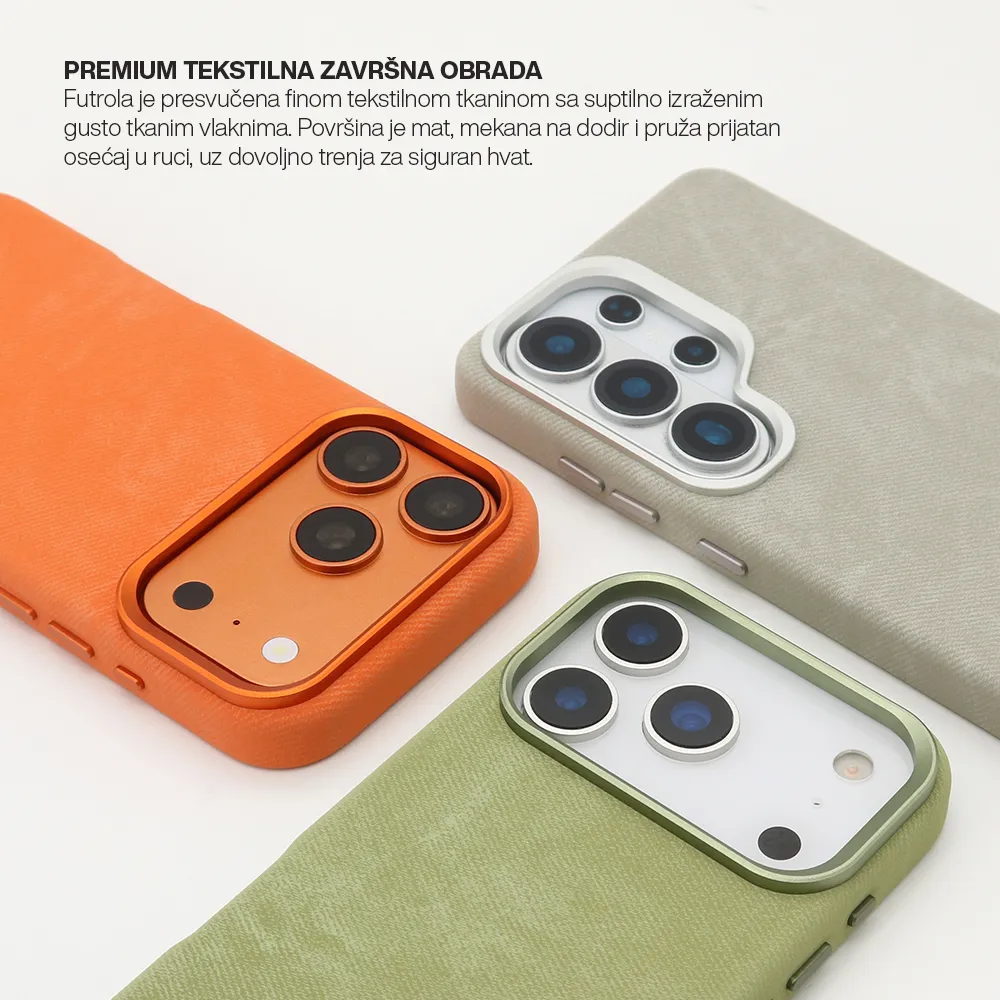 Futrola PRESTIGE LEATHER MagSafe za iPhone 17 Pro (6.3)/iPhone 18 Pro (6.3) siva