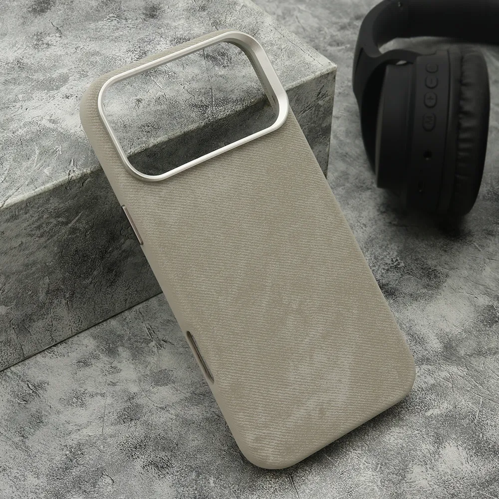 Futrola PRESTIGE LEATHER MagSafe za iPhone 17 Pro Max (6.9)/iPhone 18 Pro Max (6.9) siva