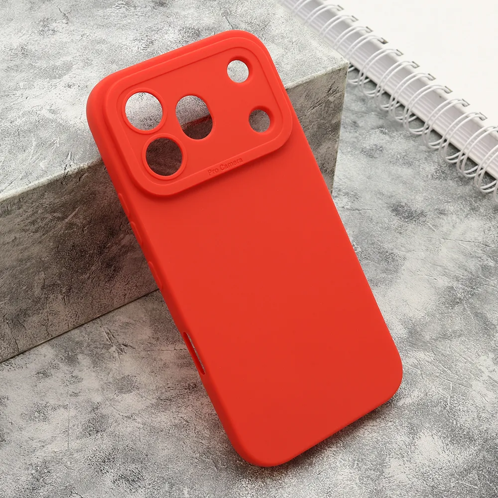 Futrola Silikon Pro Camera za Honor 600 Pro crvena
