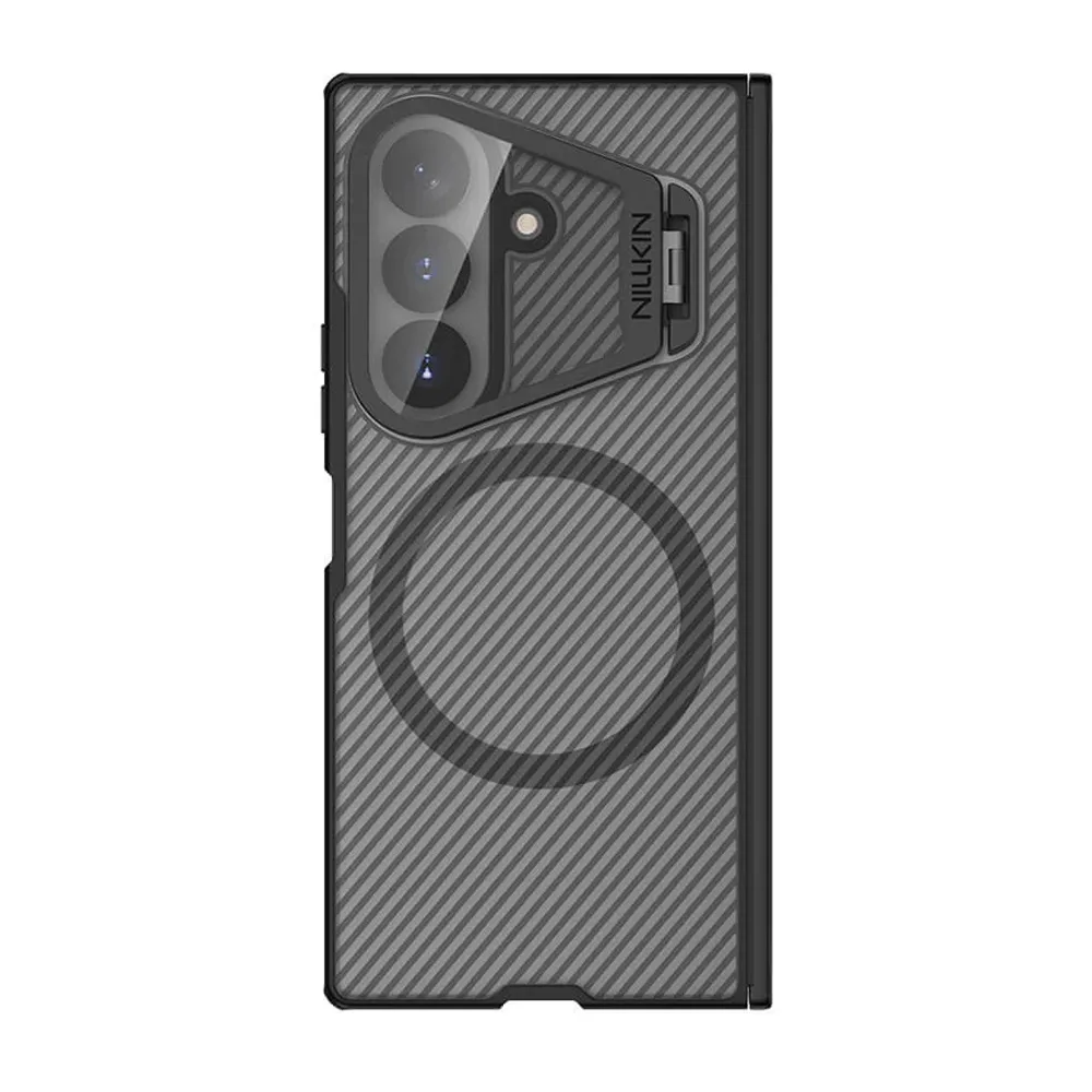 Futrola Nillkin Cam Shield Prop Magnetic za Samsung F976B Galaxy Z Fold 8 Ultra 5G providno crna