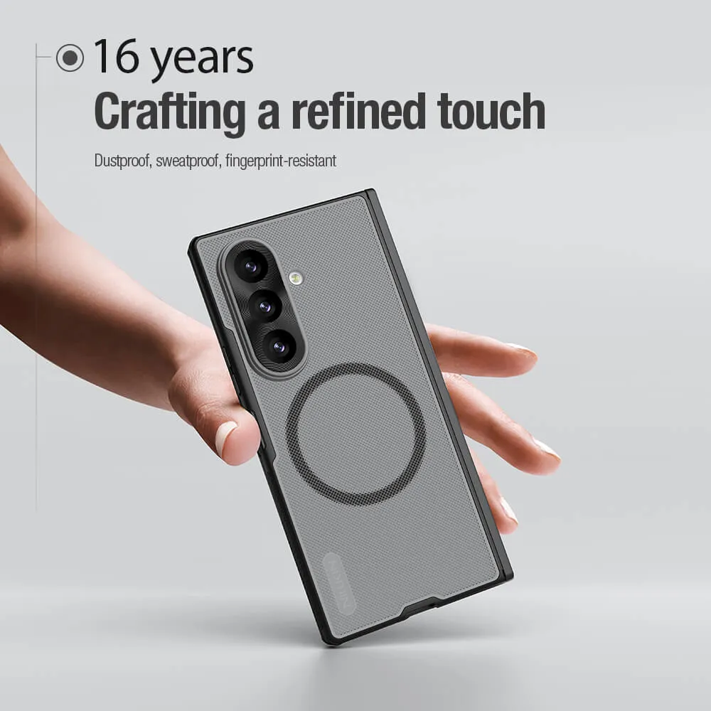 Futrola NILLKIN Frosted Shield Fold Magnetic za Samsung F976B Galaxy Z Fold 8 Ultra 5G providno crna