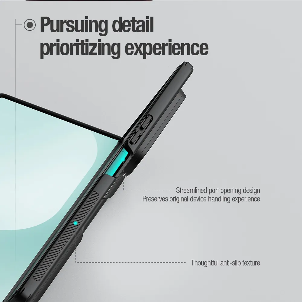 Futrola NILLKIN Frosted Shield Fold Magnetic za Samsung F976B Galaxy Z Fold 8 Ultra 5G (with S pen) providno crna