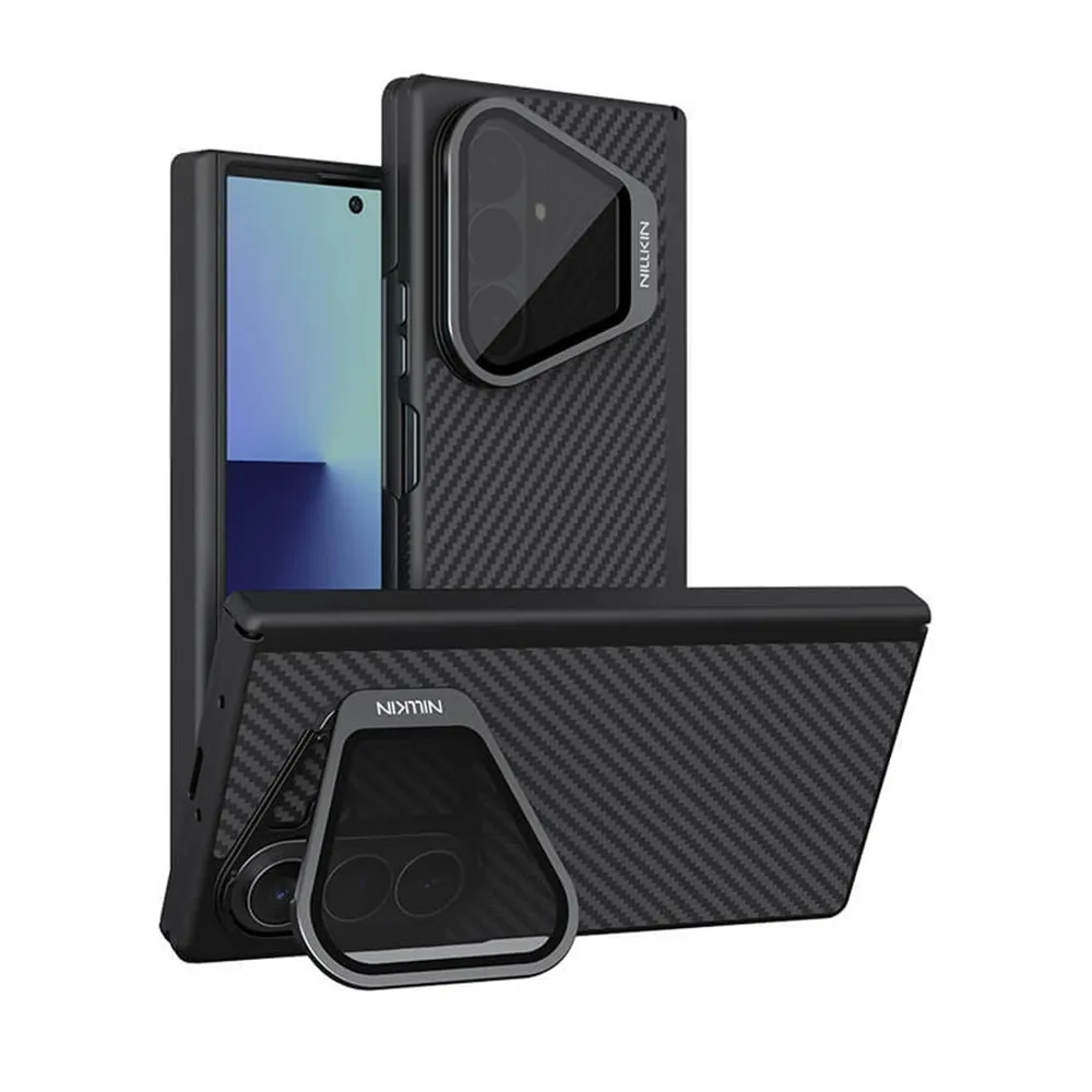 Futrola NILLKIN Carboprop magnetic za Samsung F976B Galaxy Z Fold 8 Ultra 5G crna