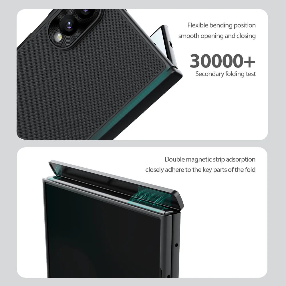 Futrola NILLKIN Frosted Shield Fold Magnetic za Samsung F971B Galaxy Z Fold 8 crna