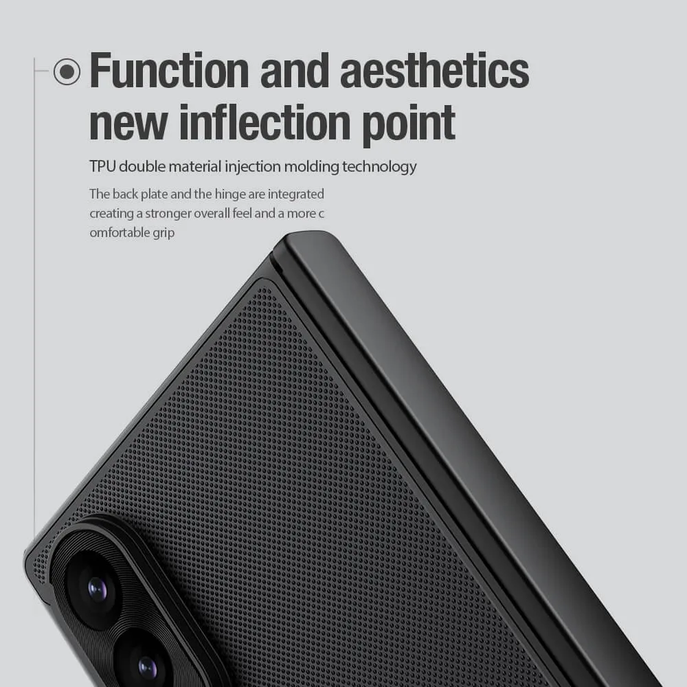 Futrola NILLKIN Frosted Shield Fold Magnetic za Samsung F971B Galaxy Z Fold 8 providno crna