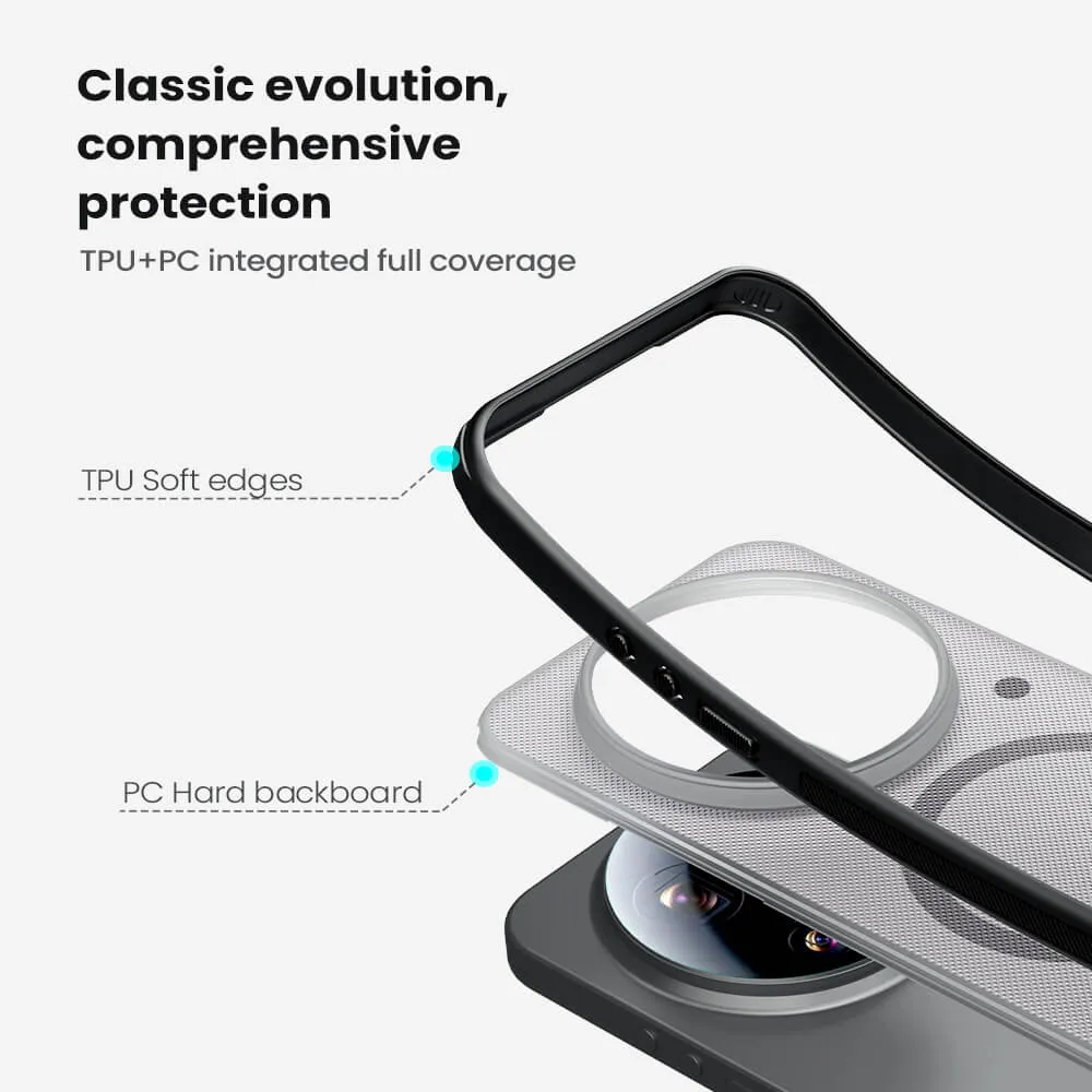 Futrola Nillkin Super Frosted Shield Pro Magnetic za Xiaomi 17 ultra 5G providno crna