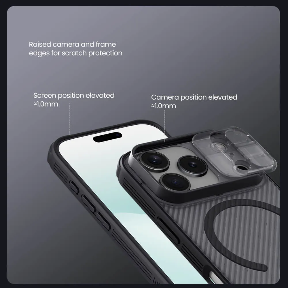 Futrola Nillkin Cam Shield Pro Magnetic za iPhone 17 Pro / 18 Pro (6.3) providno crna