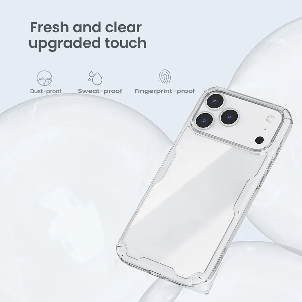 Futrola NILLKIN Nature Pro za iPhone 17 Pro / 18 Pro (6.3) providno crna