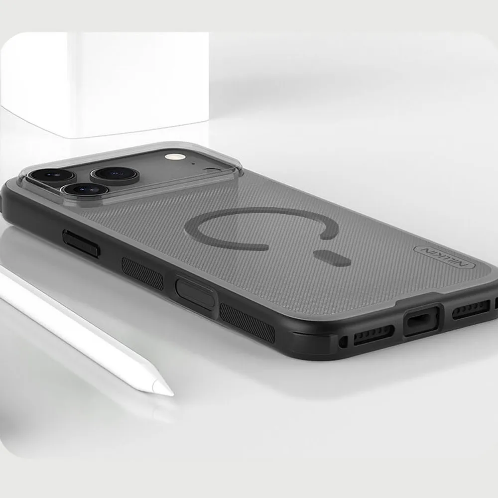 Futrola NILLKIN Super Frost PRO MAGNETIC za iPhone 17 Pro Max / 18 Pro Max (6.9) providno crna