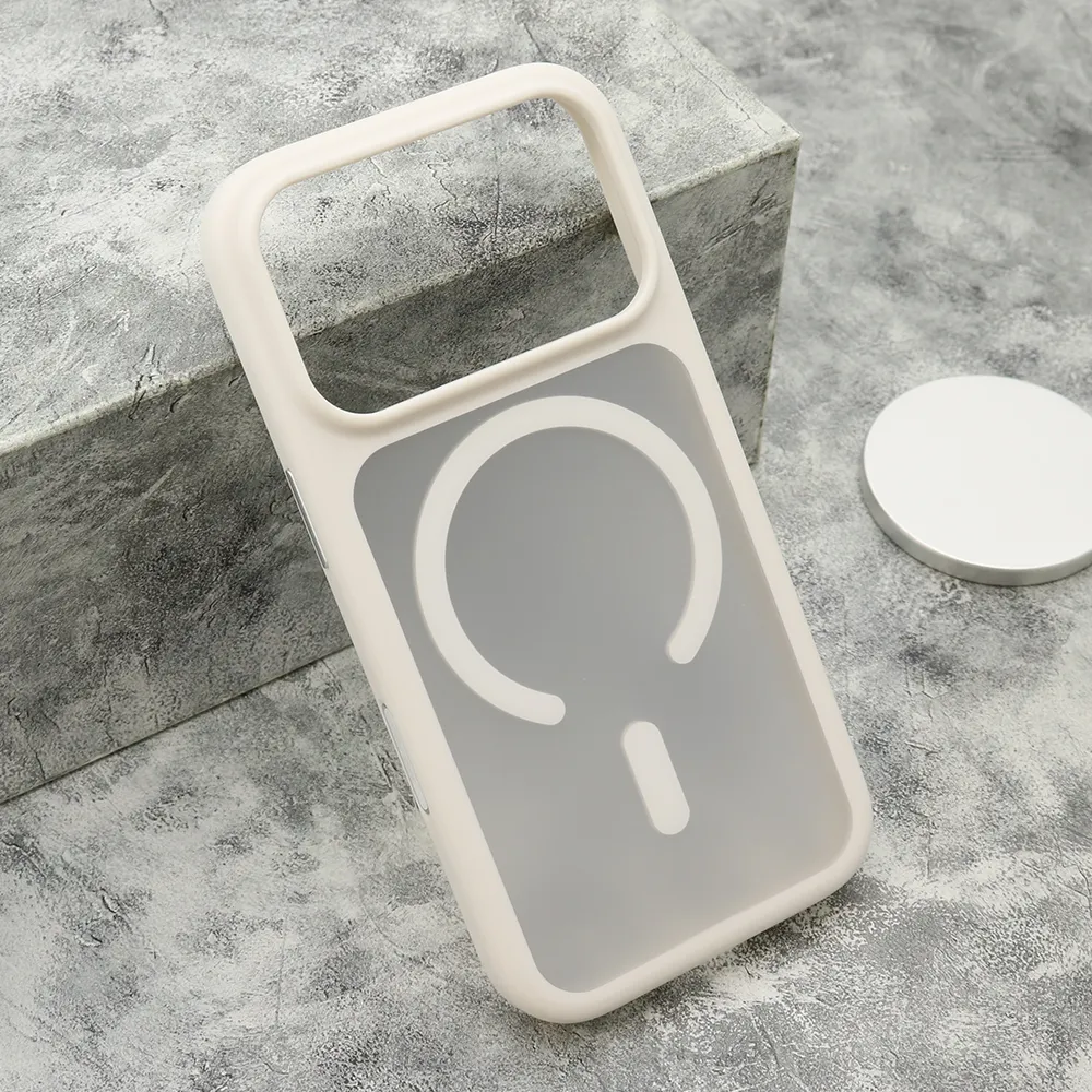 Futrola SHADOW MagSafe za Iphone 18 Pro (6.3) bela (big camera)