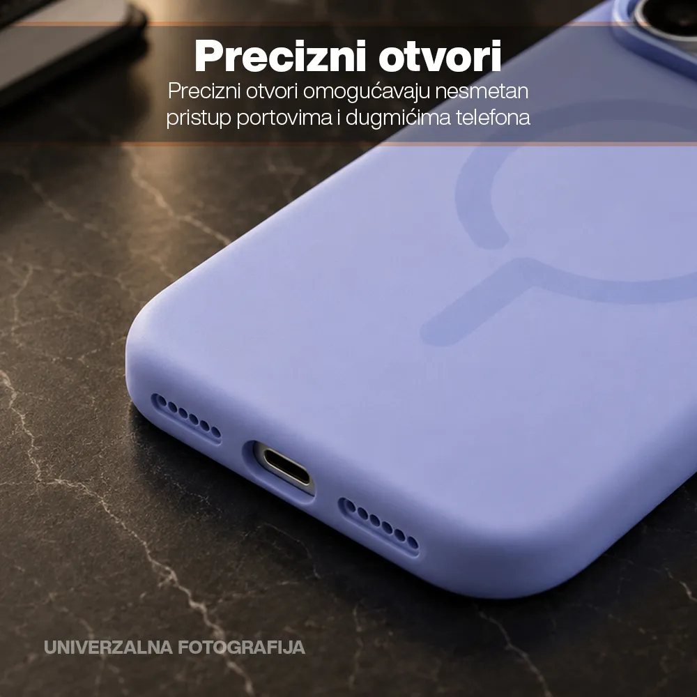 Futrola AMBER SMOOTH MagSafe za Iphone 18 Pro (6.3) siva