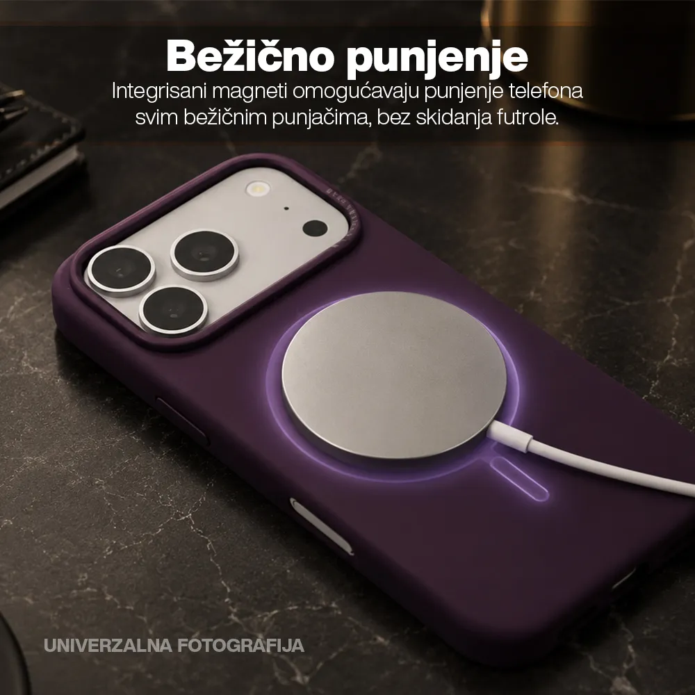 Futrola AMBER SMOOTH MagSafe za Iphone 18 Pro Max (6.9) ljubicasta