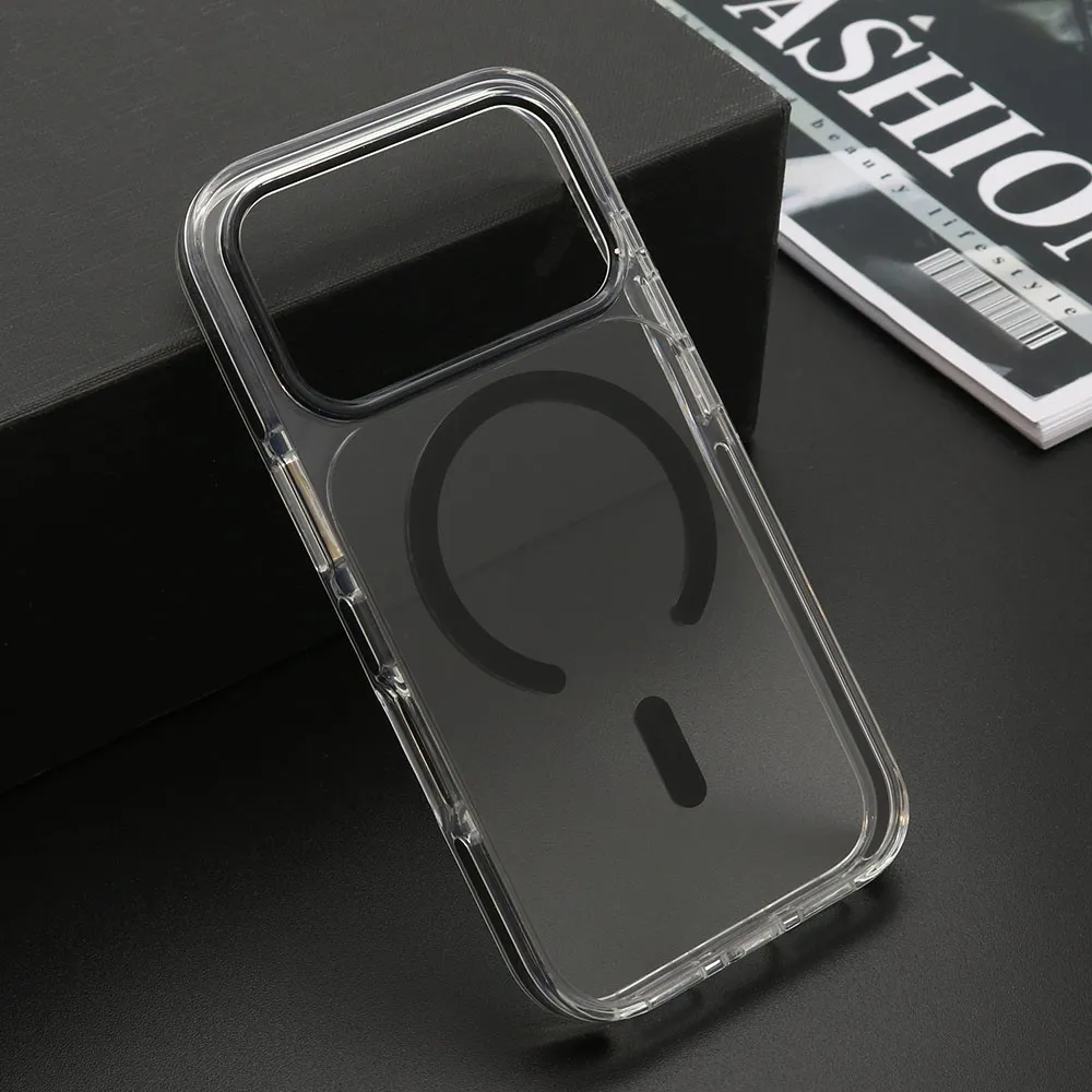 Futrola COLOR CLEAR MagSafe za iPhone 17 Pro (6.3)/iPhone 18 Pro (6.3) crna
