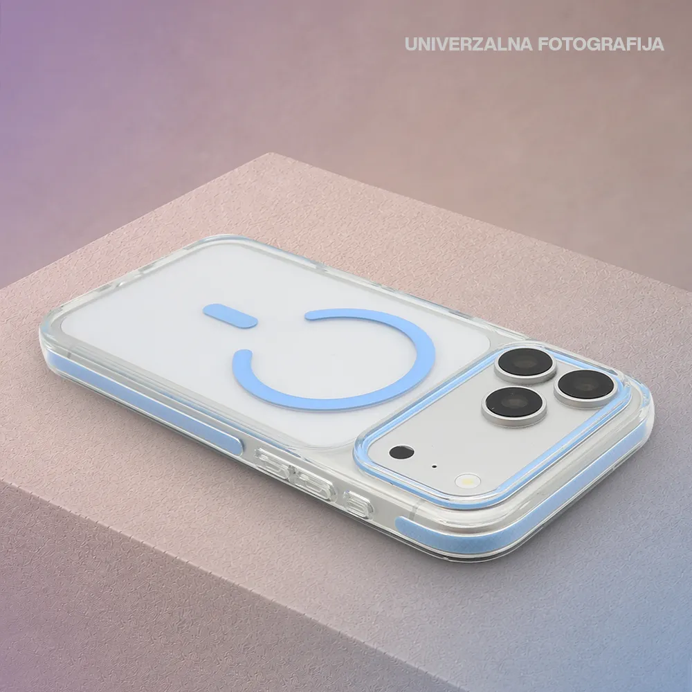 Futrola COLOR CLEAR MagSafe za Iphone 18 Pro Max (6.9) siva