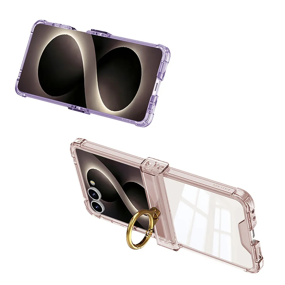 Futrola RING LINES II za Samsung F751B Galaxy Z Flip 8 5G crna (GKK case)