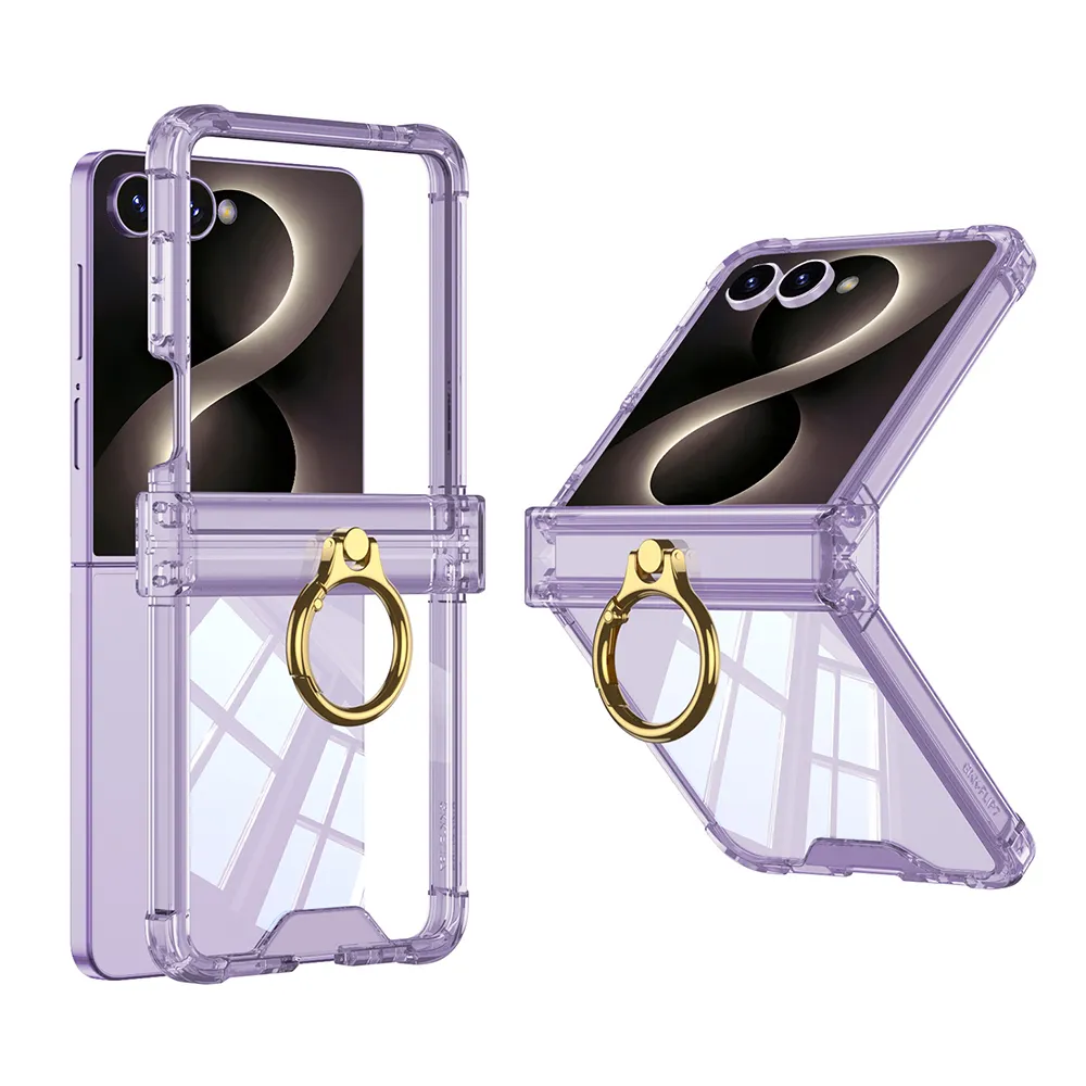 Futrola RING LINES II za Samsung F751B Galaxy Z Flip 8 5G ljubicasta (GKK case)