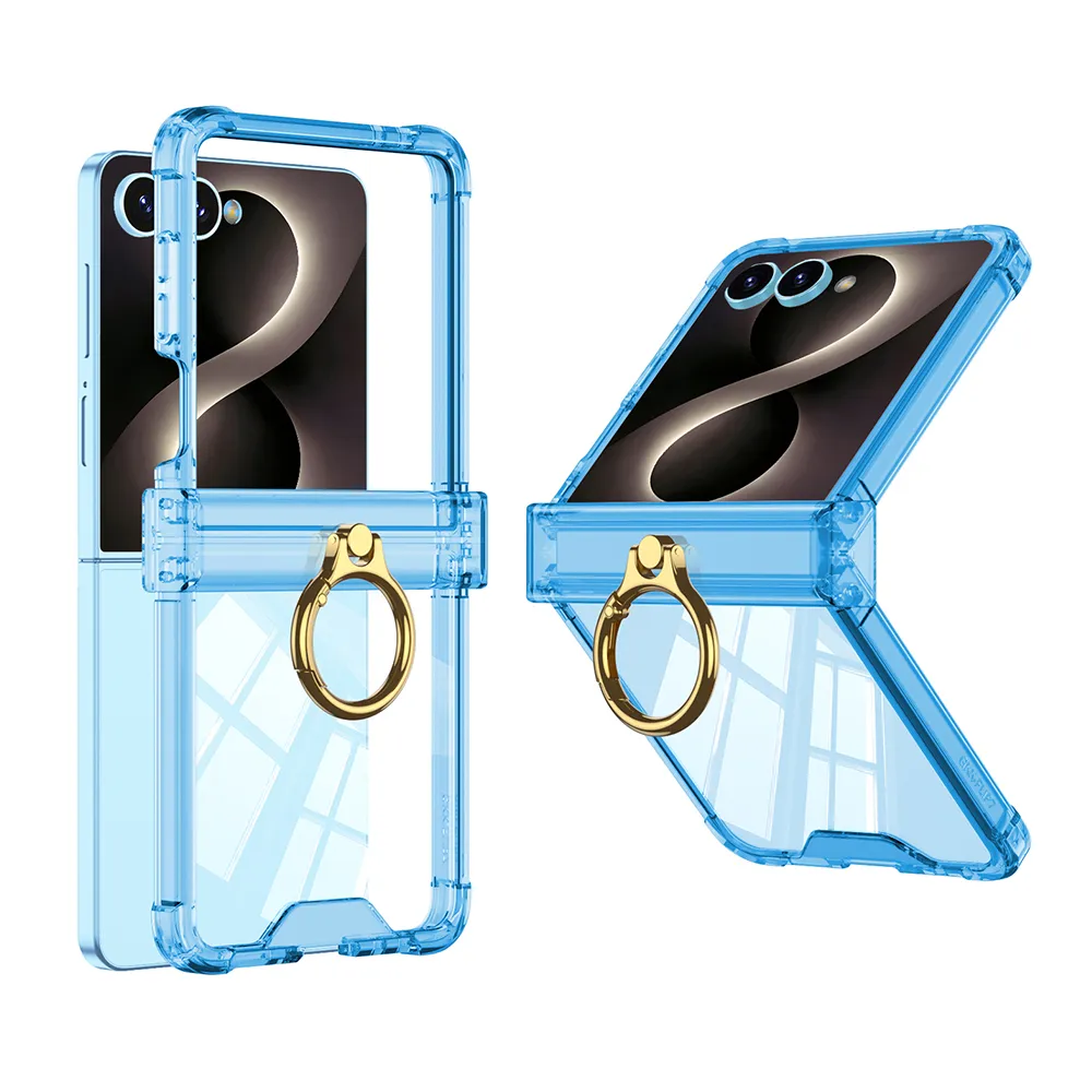 Futrola RING LINES II za Samsung F751B Galaxy Z Flip 8 5G plava (GKK case)