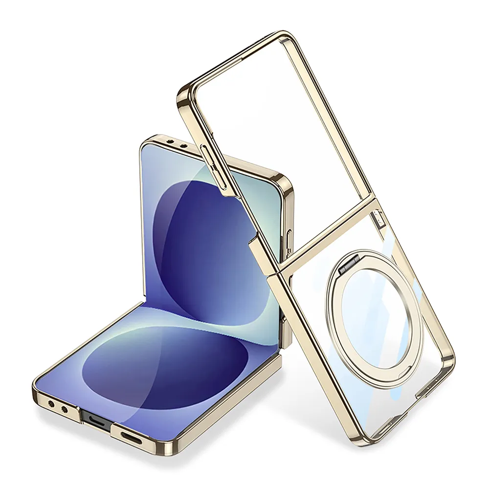 Futrola Z-RING za Samsung F776B Galaxy Z Flip 8 5G zlatna (GKK case)