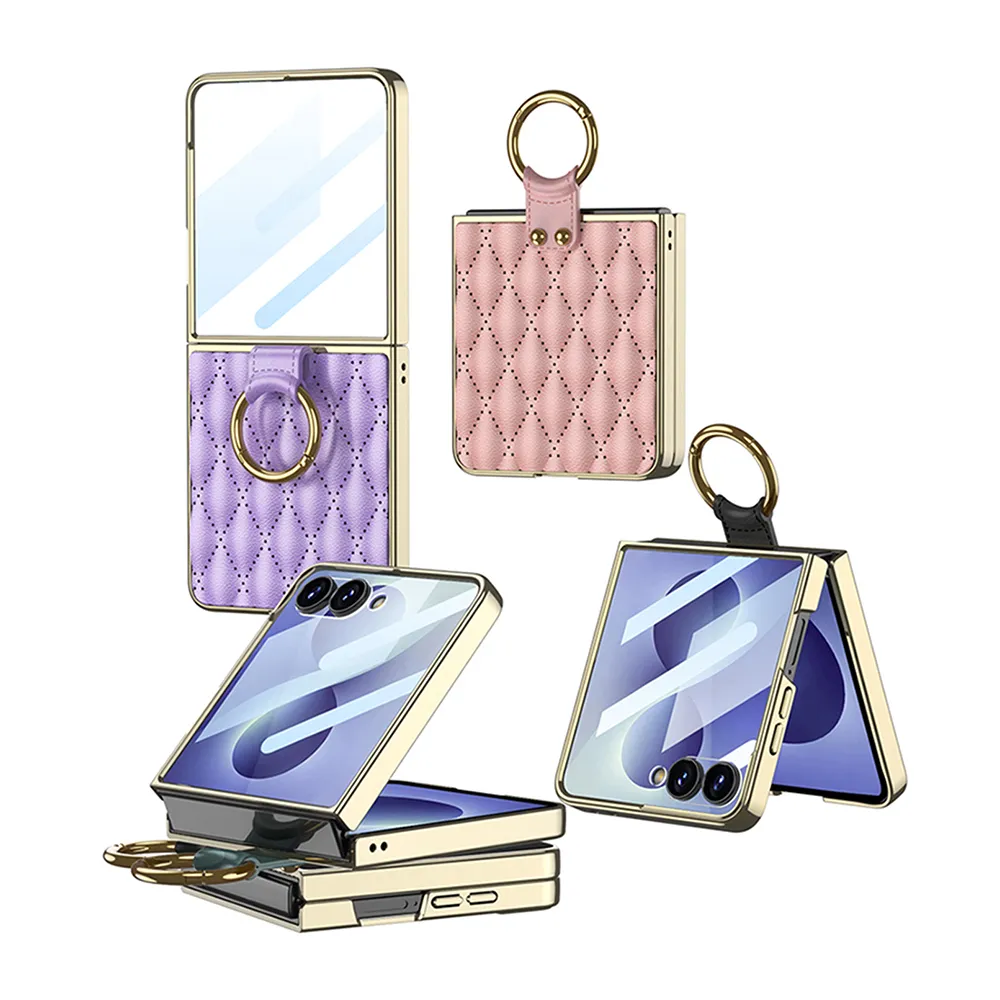 Futrola RHOMBUS za Samsung F776B Galaxy Z Flip 8 5G ljubicasta (GKK case)