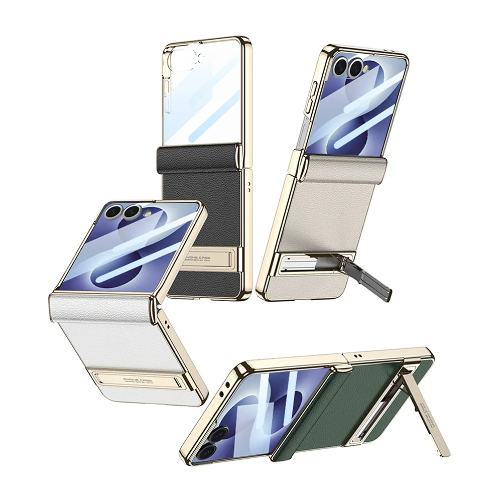 Futrola Luxury Leather Case with Kickstand za Samsung F776B Galaxy Z Flip 8 5G bordo (GKK case)