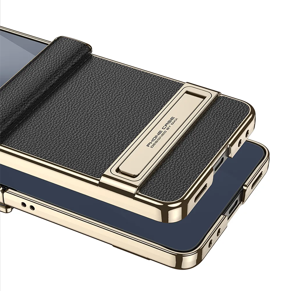 Futrola Luxury Leather Case with Kickstand za Samsung F776B Galaxy Z Flip 8 5G bordo (GKK case)