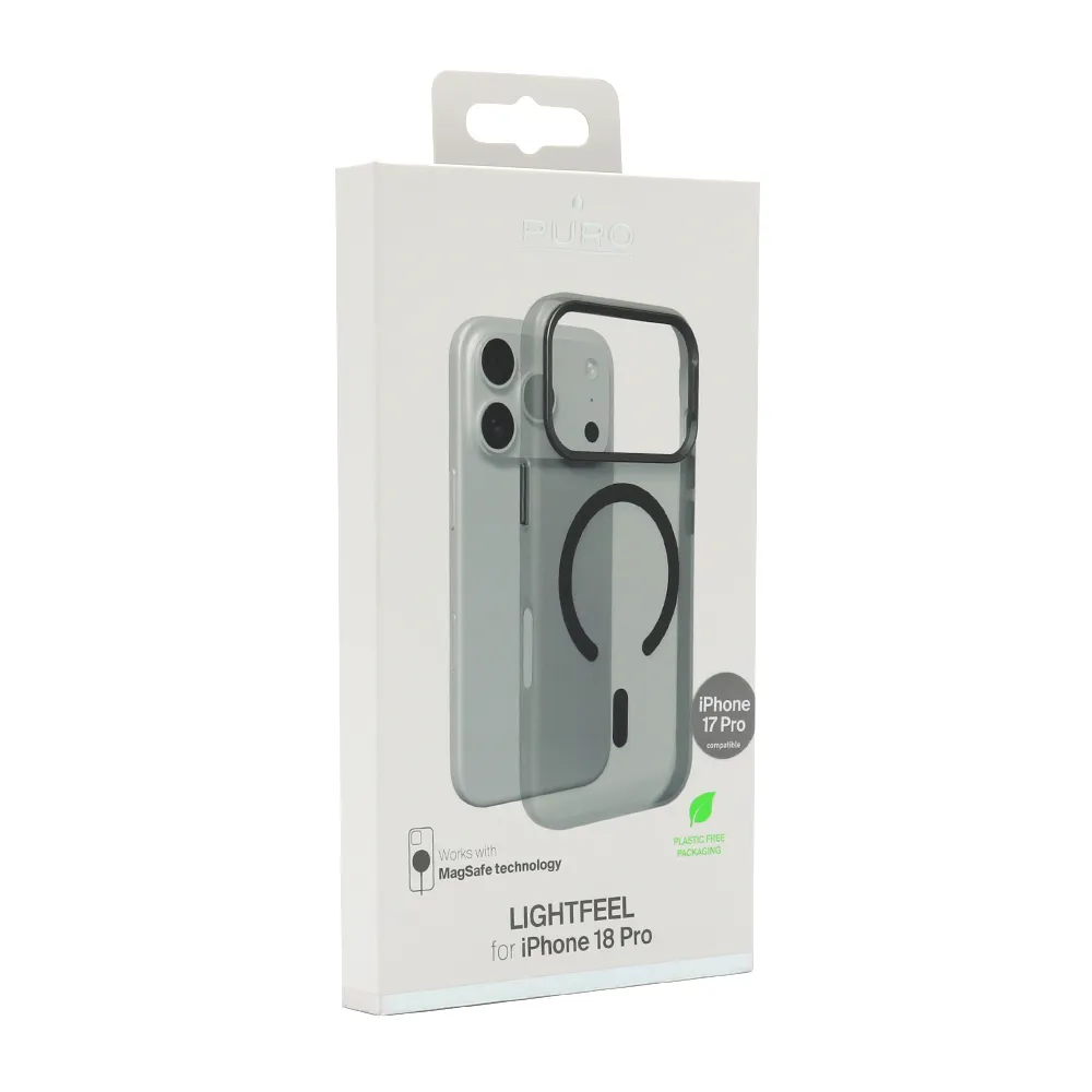 Futrola PURO LIGHTFEEL MAGSAFE za iPhone 17 Pro (6.3)/iPhone 18 Pro (6.3) crna