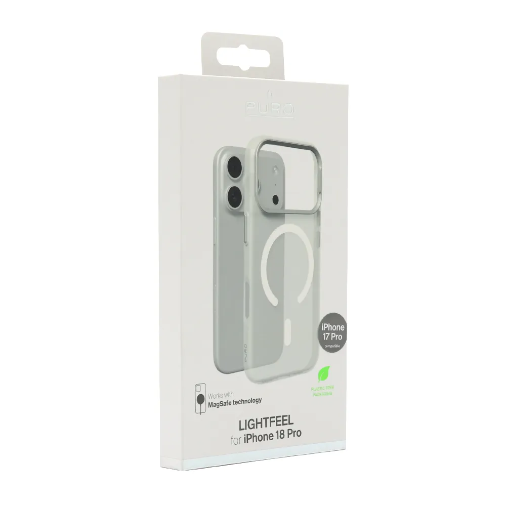 Futrola PURO LIGHTFEEL MAGSAFE za iPhone 17 Pro (6.3)/iPhone 18 Pro (6.3) srebrna
