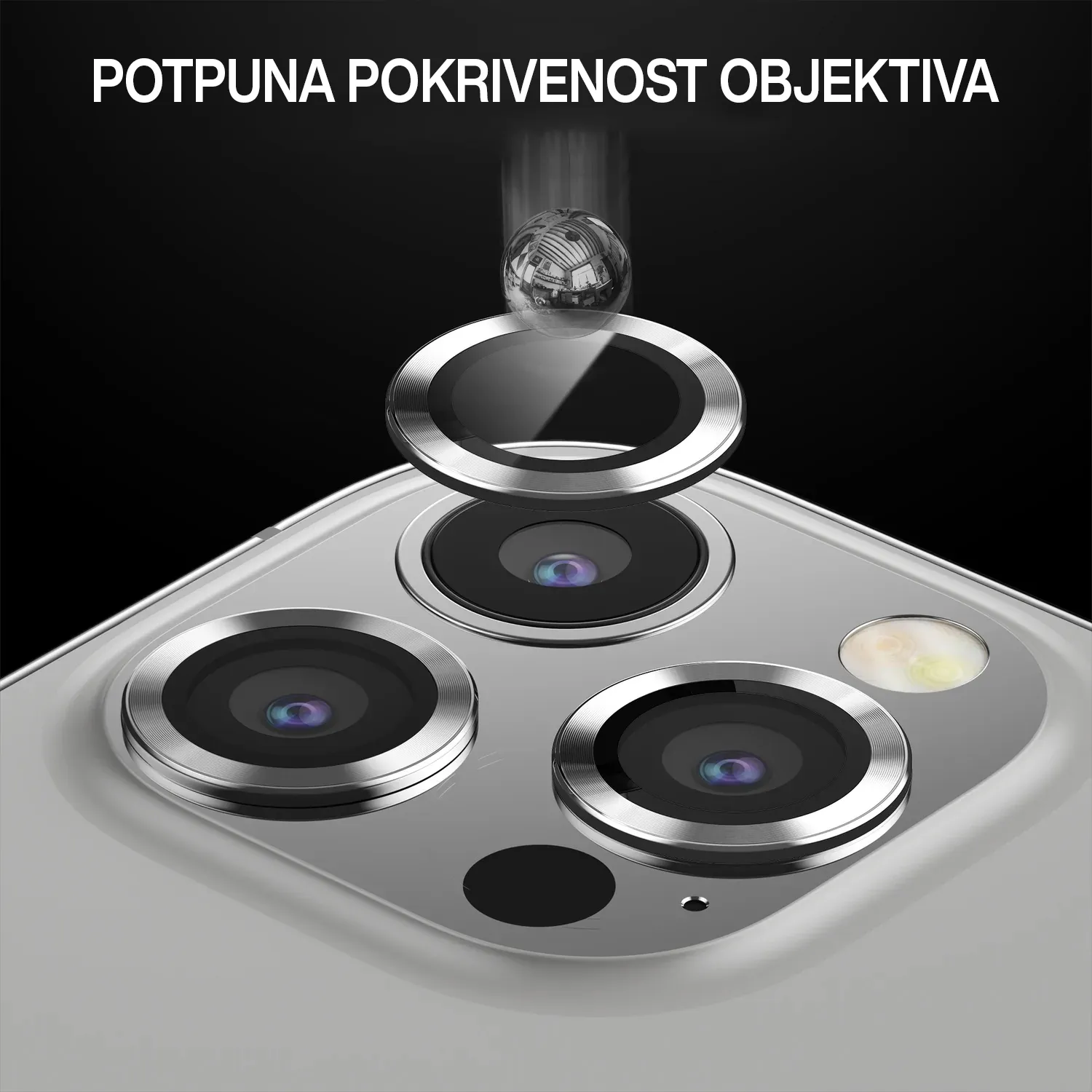 Folija za zastitu kamere RING za Iphone 11 Pro/11 Pro Max ljubicasta