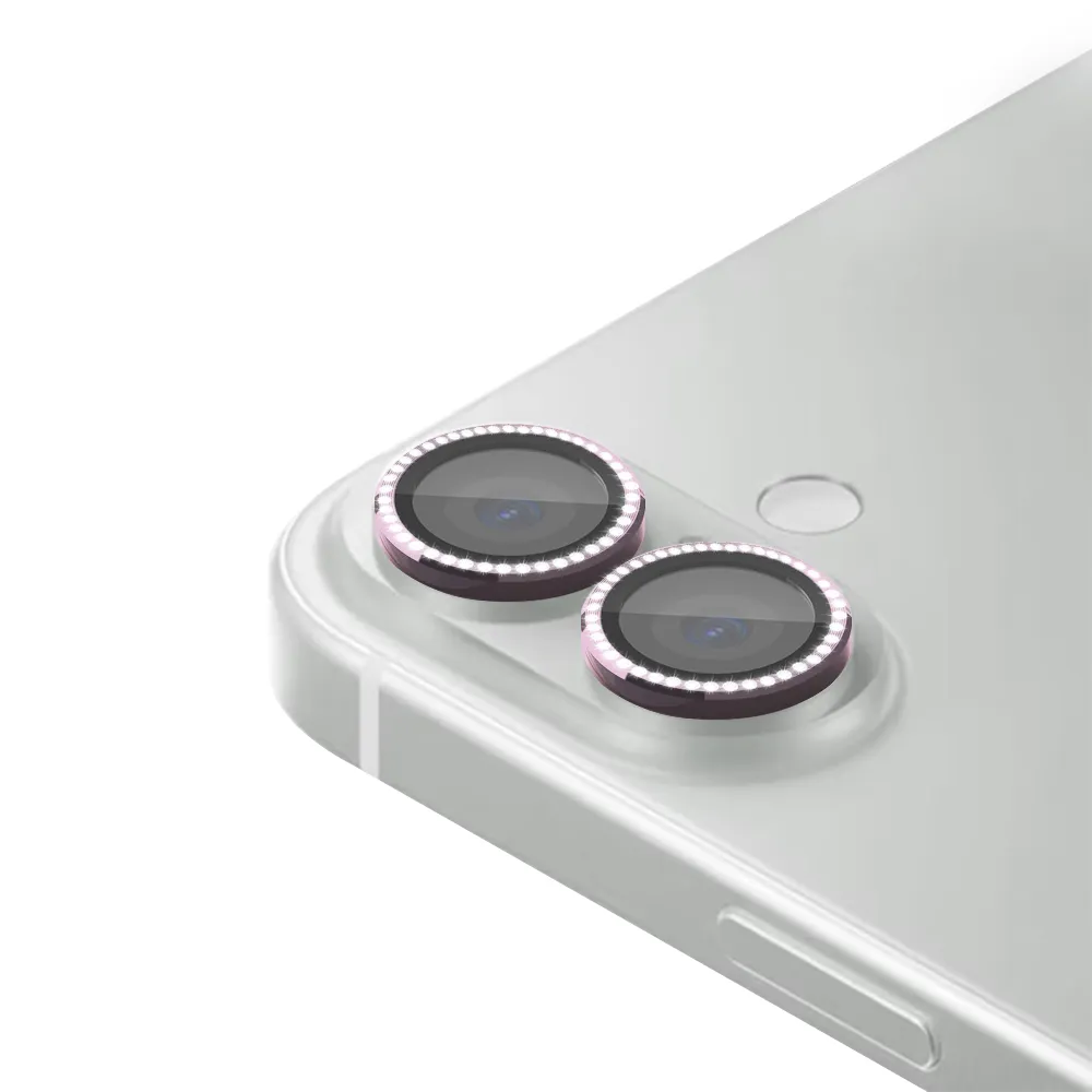 Folija za zastitu kamere DIAMOND za iPhone 16 (6.1)/16 Plus (6.7) roze