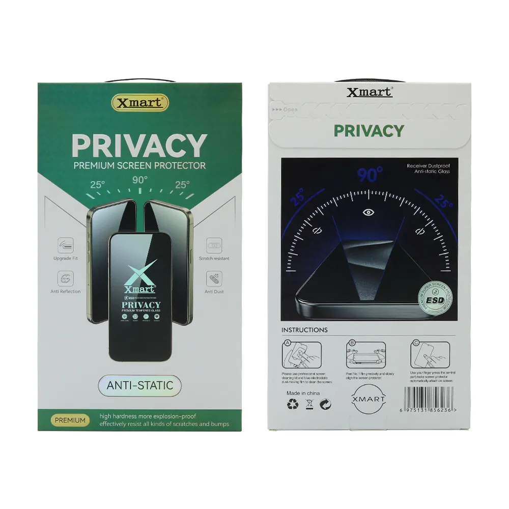 Folija za zastitu ekrana GLASS X mart 9D PRIVACY za iPhone 16 Pro (6.3)/iPhone 17 (6.3)