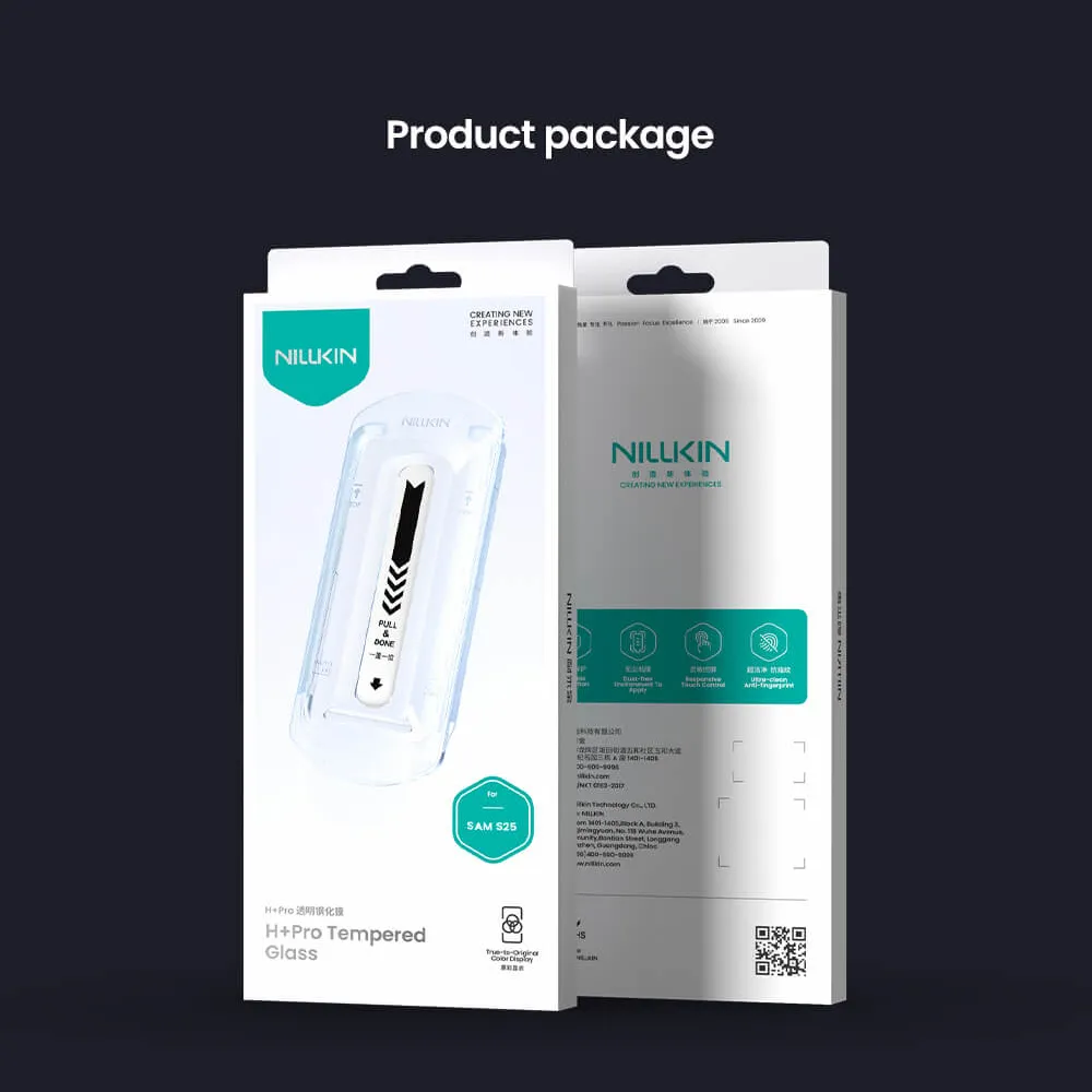 Folija za zastitu ekrana GLASS NILLKIN za Samsung S931B Galaxy S25 5G H+ PRO crna