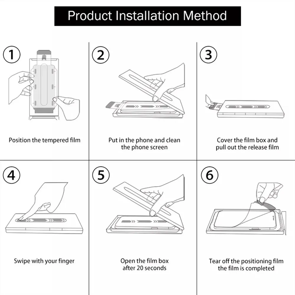 Folija za zastitu ekrana GLASS FILM BOX - DUST FREE za iPhone 16 Pro Max (6.9)