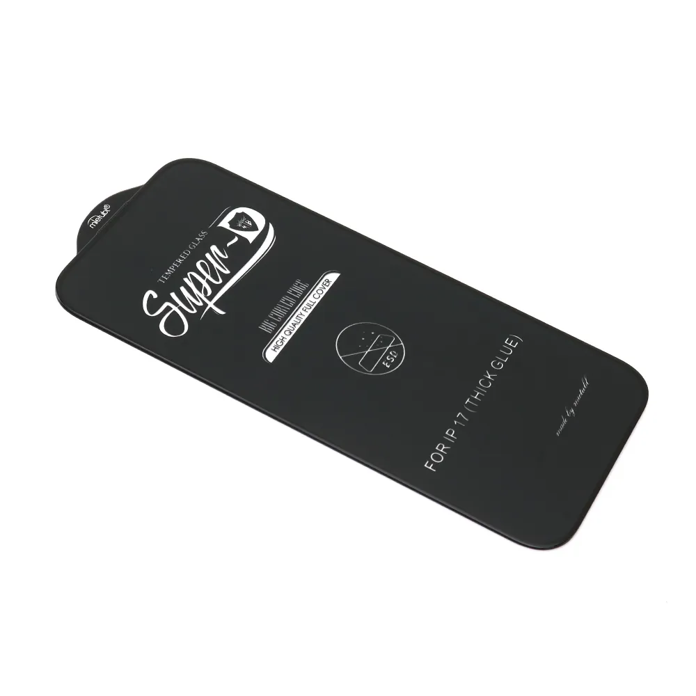 Folija za zastitu ekrana GLASS 11D za iPhone 17 (6.3) SUPER D crna
