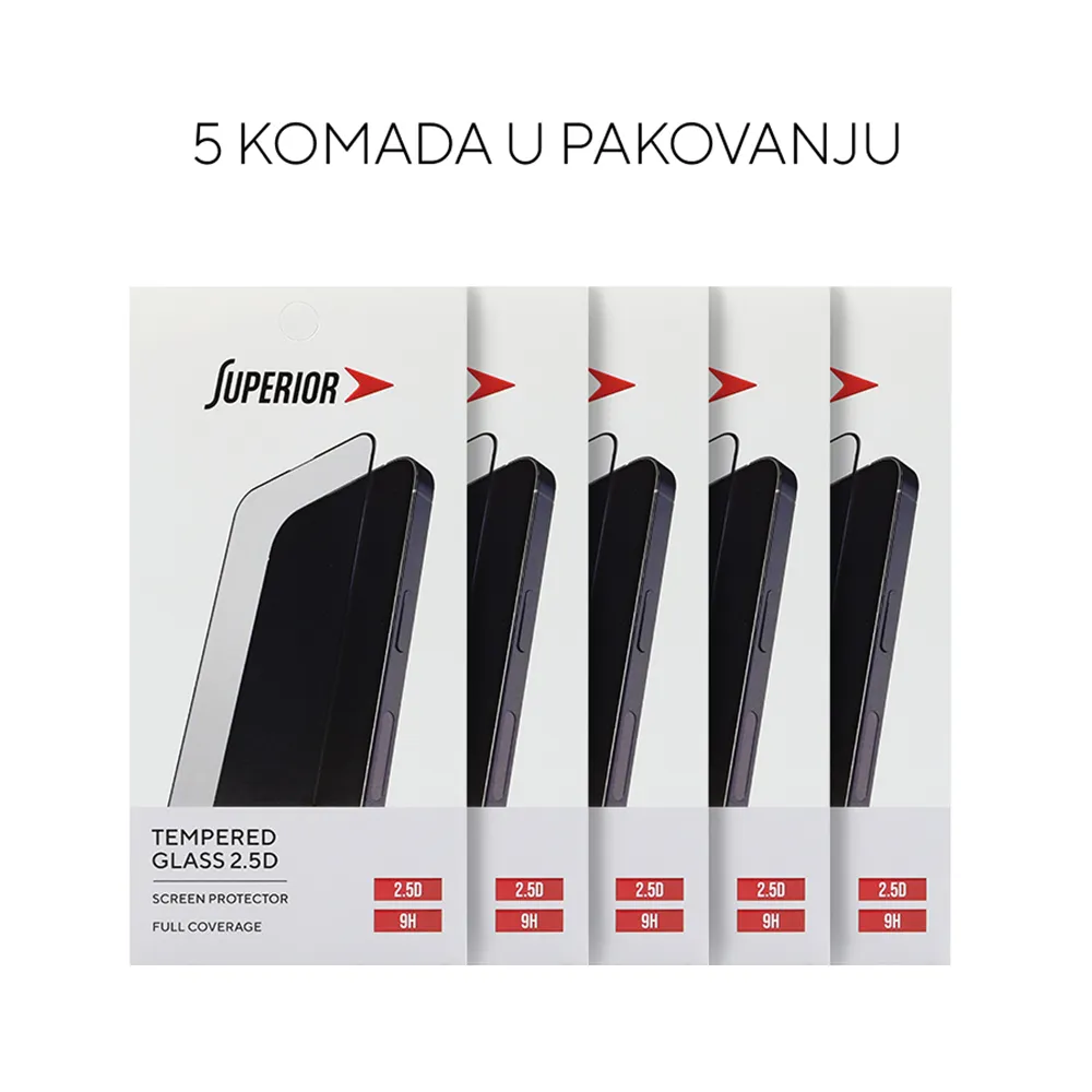 Folija za zastitu ekrana GLASS SUPERIOR 2.5D za iPhone 15 Pro Max (6.7) 5 u 1