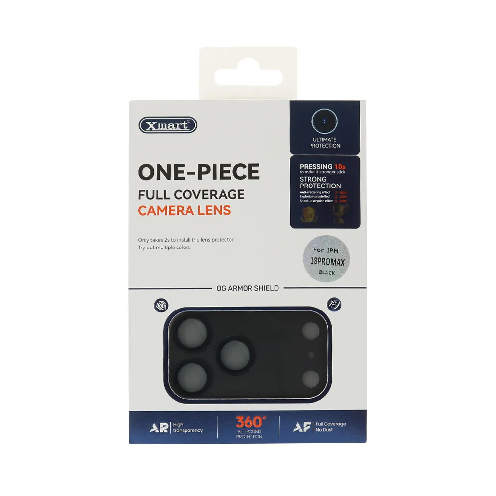 Folija za zastitu kamere X-MART Full Coverage za iPhone 18 Pro Max (6.9) crna