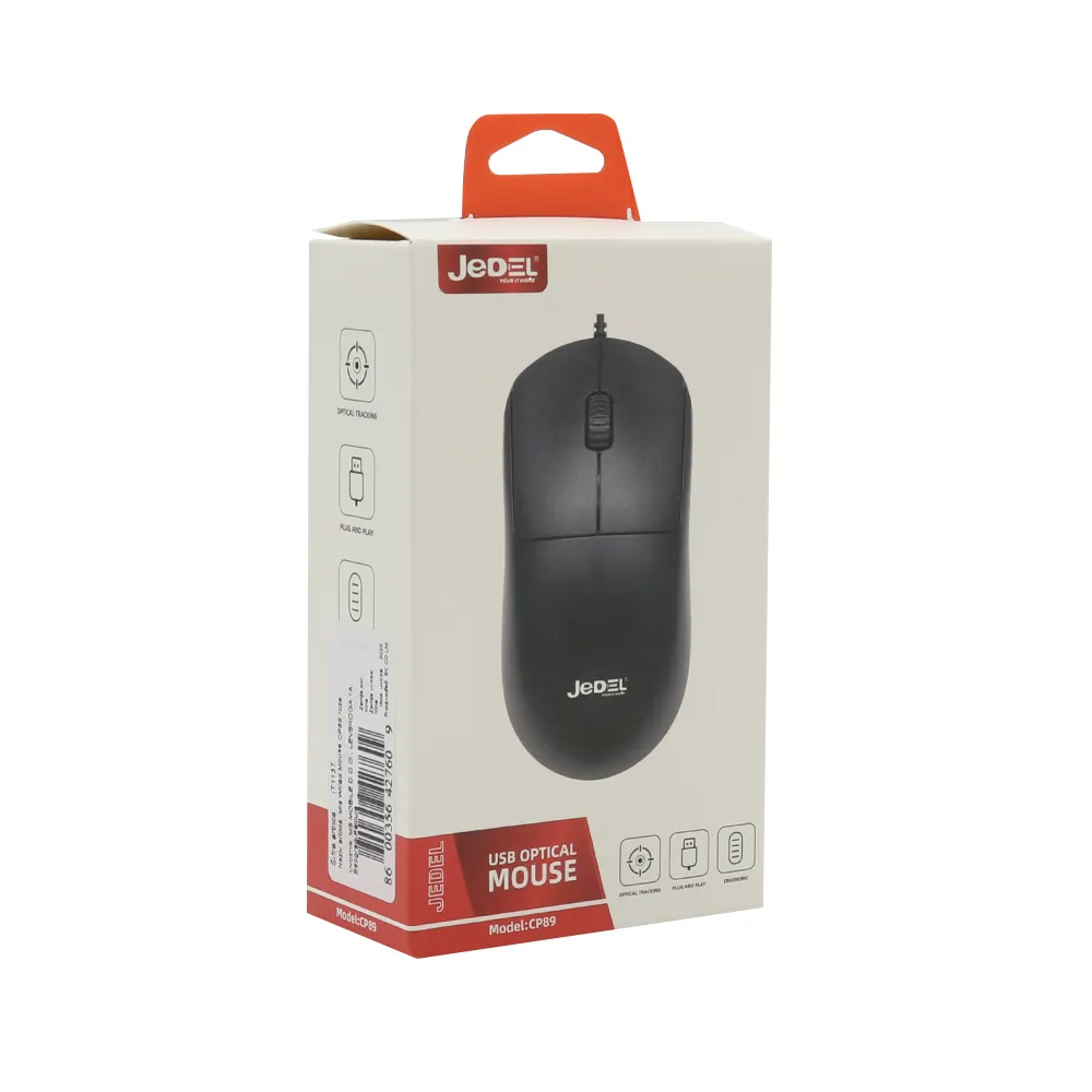 Mis Wired Mouse CP89 roze JEDEL