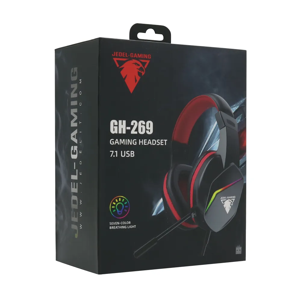 Slusalice gejmerske COLORFUL za mikrofonom  GH269 crne JEDEL