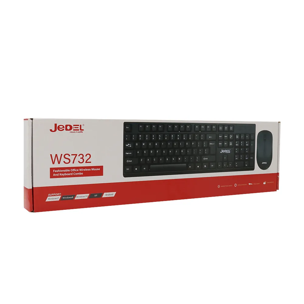 Tastatura bezicna i mis bezicni WS732 crna JEDEL