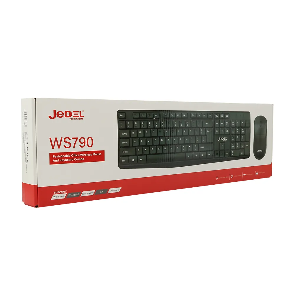 Tastatura bezicna i mis bezicni WS790 crna JEDEL